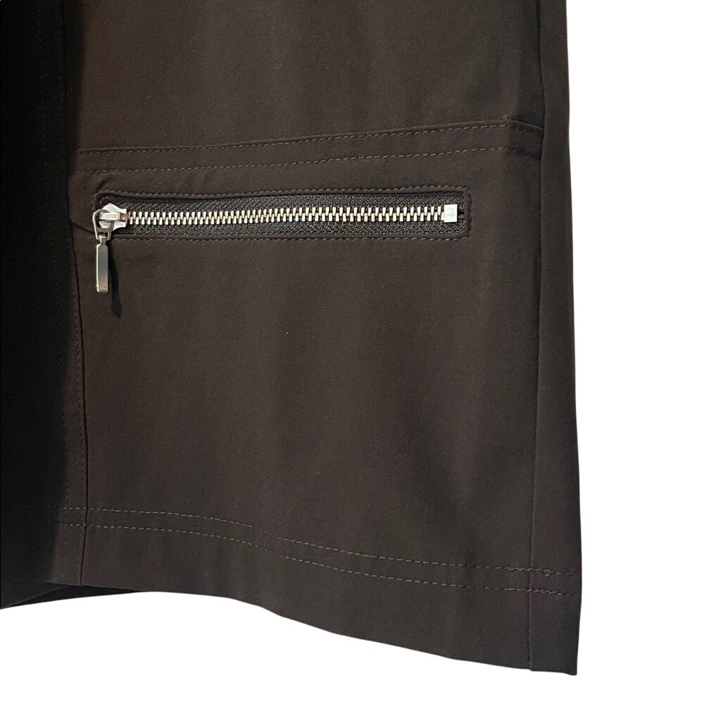 Zynergy by Chico's Black Skirt Skort Zipper Pockets 4 Plus Size - Picture 4 of 10